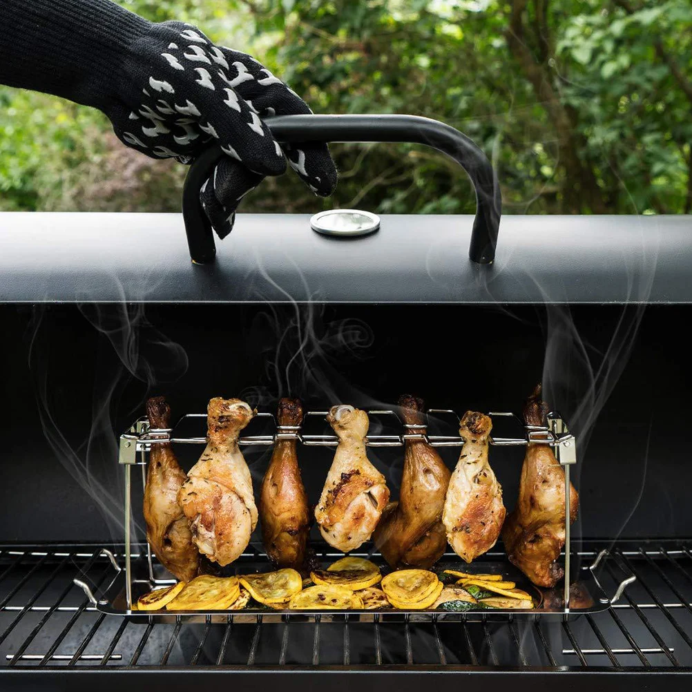 

Stainless Steel Grill Portable BBQ Mini Tools Folding Barbecue Accessories for Park