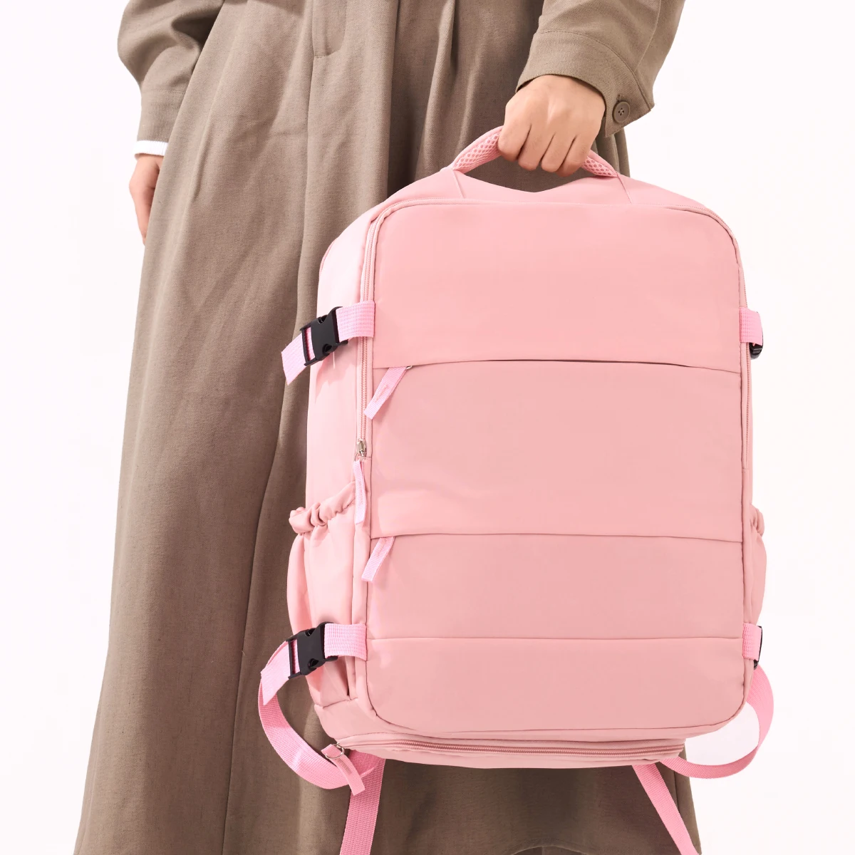 Cross-Border Travel Backpack, Men's and Women's Large-Capacity Shoe Compartment Luggage Bag, Computer Business Bag, Student School Bag, Commuting