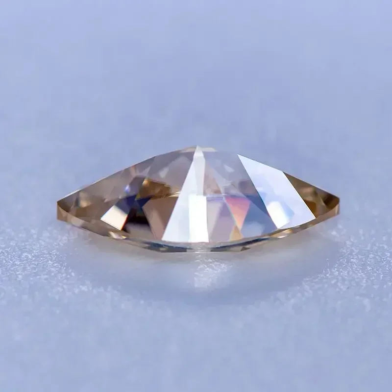 Chá Amarelo Moissanite Gemstone, Primária Marquise Cut, Laboratório Crescido Gemstone, DIY para Fazer Jóias, Certificado GRA