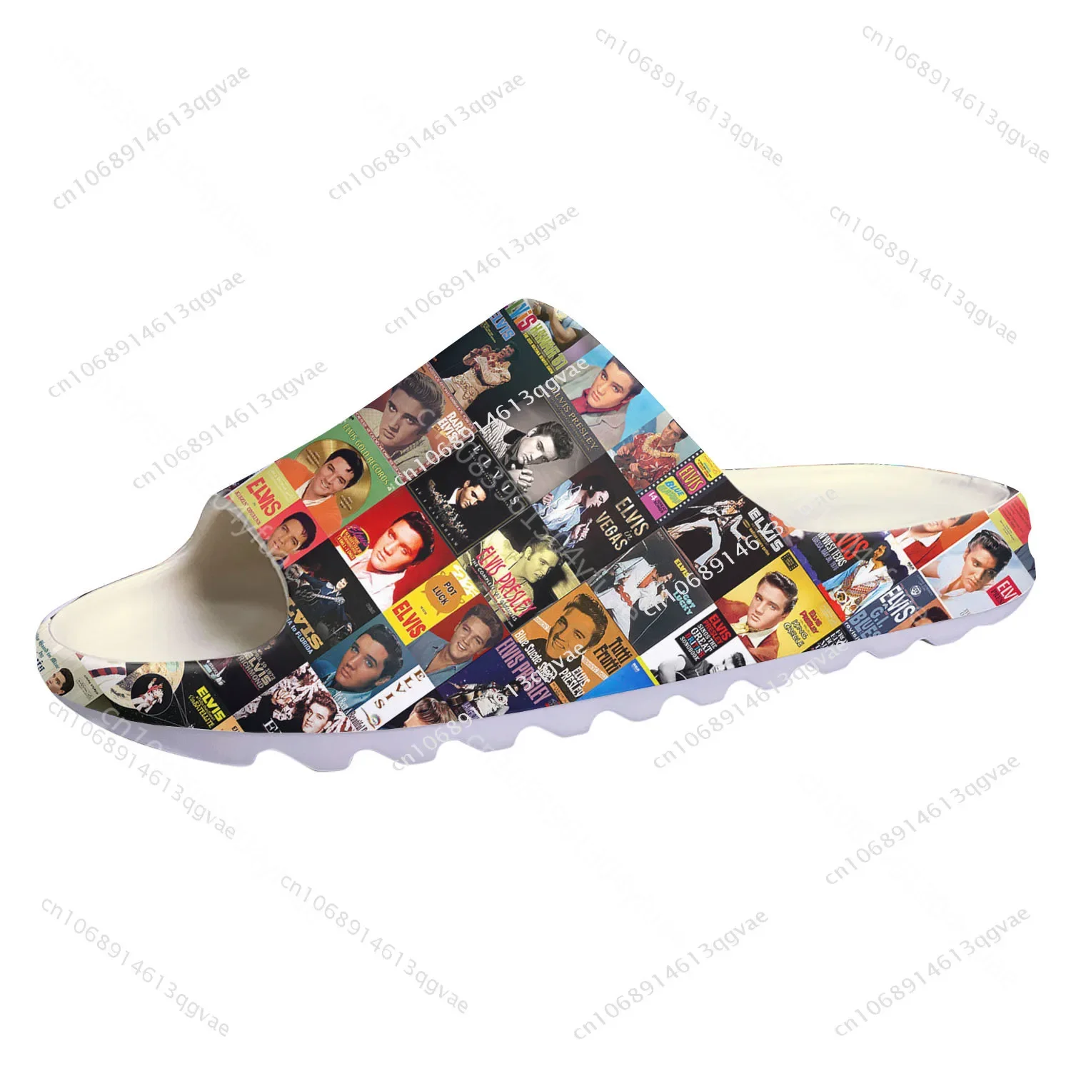 Elvis King Hillbilly Cat Soft Sole Sllipers Home Clogs Water Shoes Mens Womens Teenager Aaron Customize Presley on Shit Sandals