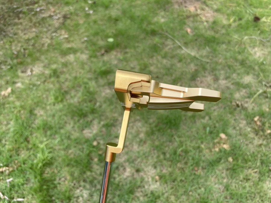 308 Gold Golf Putter 34Inch Right Handed For Men With Steel Shaft And Head cover