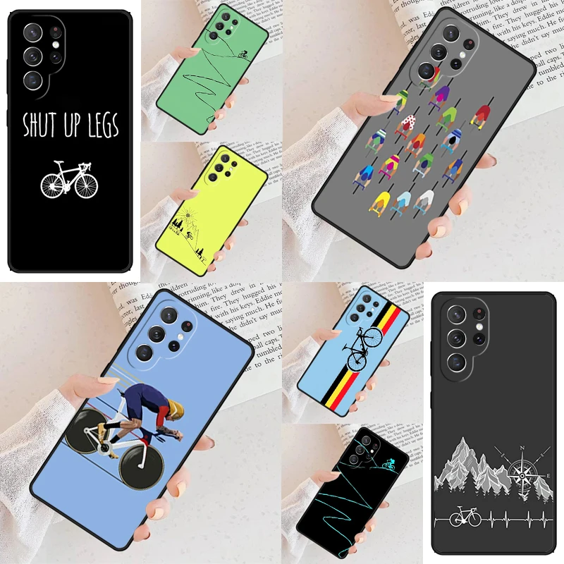 Mountain Bike Cycling Cell Phone Case for Samsung Galaxy S26 Ultra S25 S24 S23 S22 S21 S20 Note10 Cover