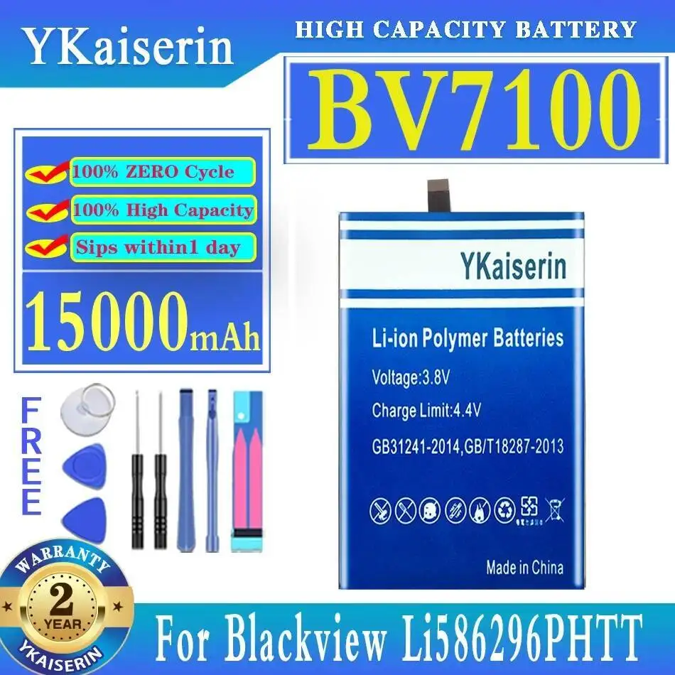 

15000Mah Good Low-Temperature Performance Mobile Phone Battery For Blackview BV7100 Li586296phtt Long-Lasting