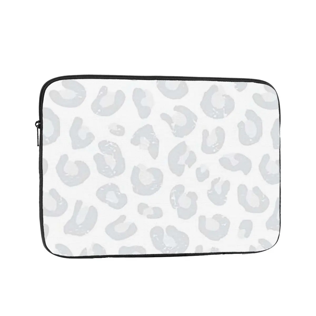 Leopard Print - Silver Gray And White Case Pouch 10 12 13 15 17 Inch For Macbook Air Pro Tablet Shockproof Case Bag