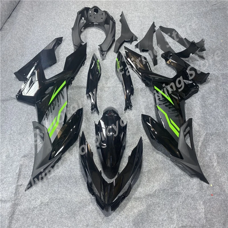 Injection Bodywork Fairing black green Fairing Kit For Kawasaki EX400 2018-2024 EX400 Bodywork 18 19 20 21 22 23 24