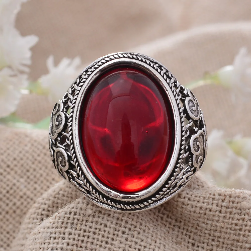 Hot Sell Luxury Natural Garnet Stone Thai Silver Ladies Personality Rings Original Jewelry For Women Best Gifts