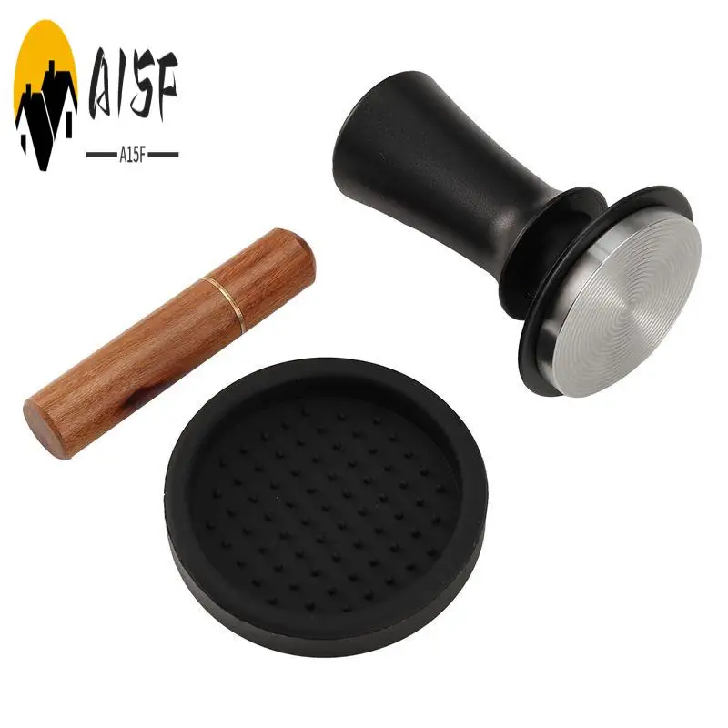 

A15F-Coffee Espresso Tamper 51Mm With WDT Tool Calibrated Spring Loaded, With Silicone Mat, For Espresso Coffee Machine Easy To