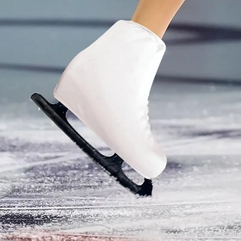 Figure Skate Boot ครอบคลุม Roller Skates สเก็ตอุปกรณ์เสริมในร่มกลางแจ้ง Boot Cover สเก็ต Easy-On Boot Cover แบบพกพา