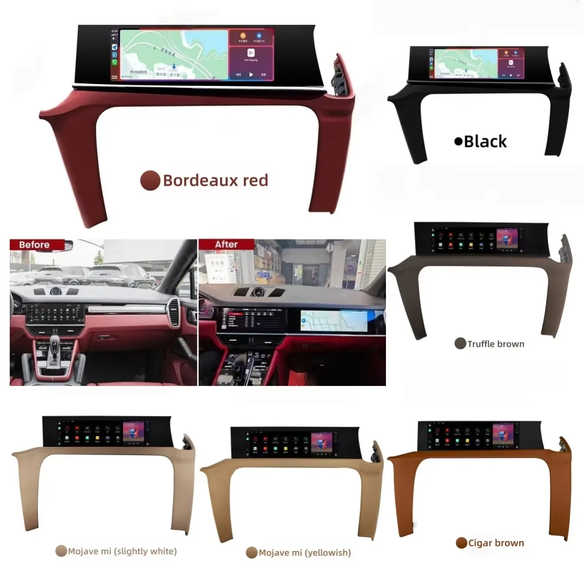 Andriod 13.0 For Porsche Cayenne 2018-2023 Co-pilot Passenger Touch Screen Head Unit Carplay Auto Multimedia Player Accessorie