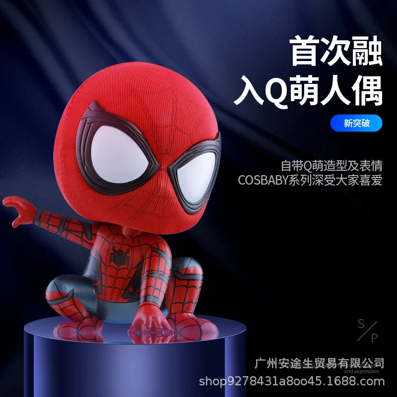 Disney Marvel Anime Figure Spider-Man Car Air Freshener Ornament Creative Cartoon Model Toys Auto Interior Dashboard Accessories