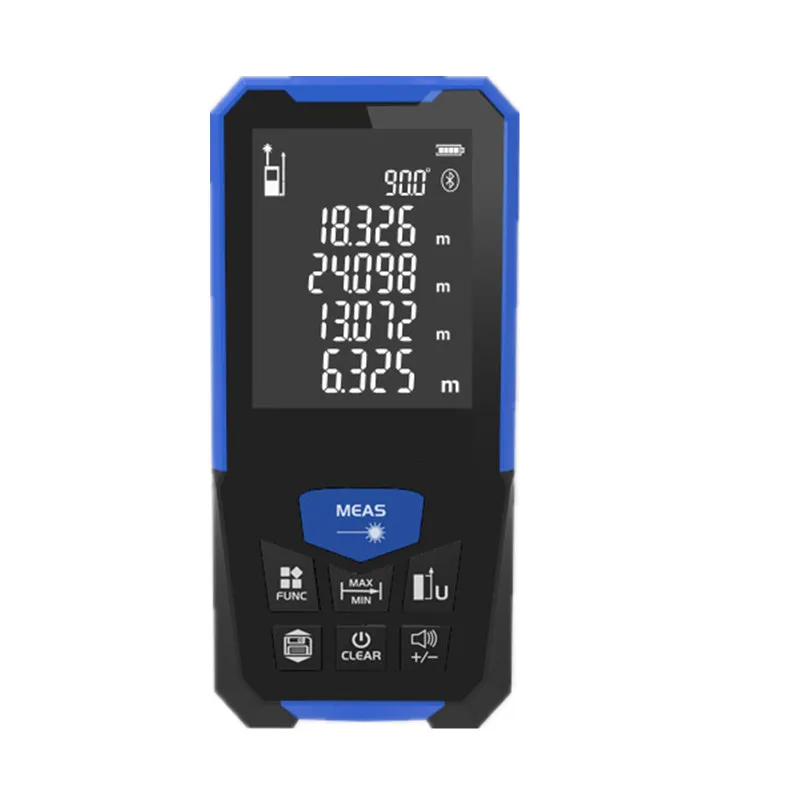 

Handheld red laser rangefinder distance area volume infrared electronic ruler