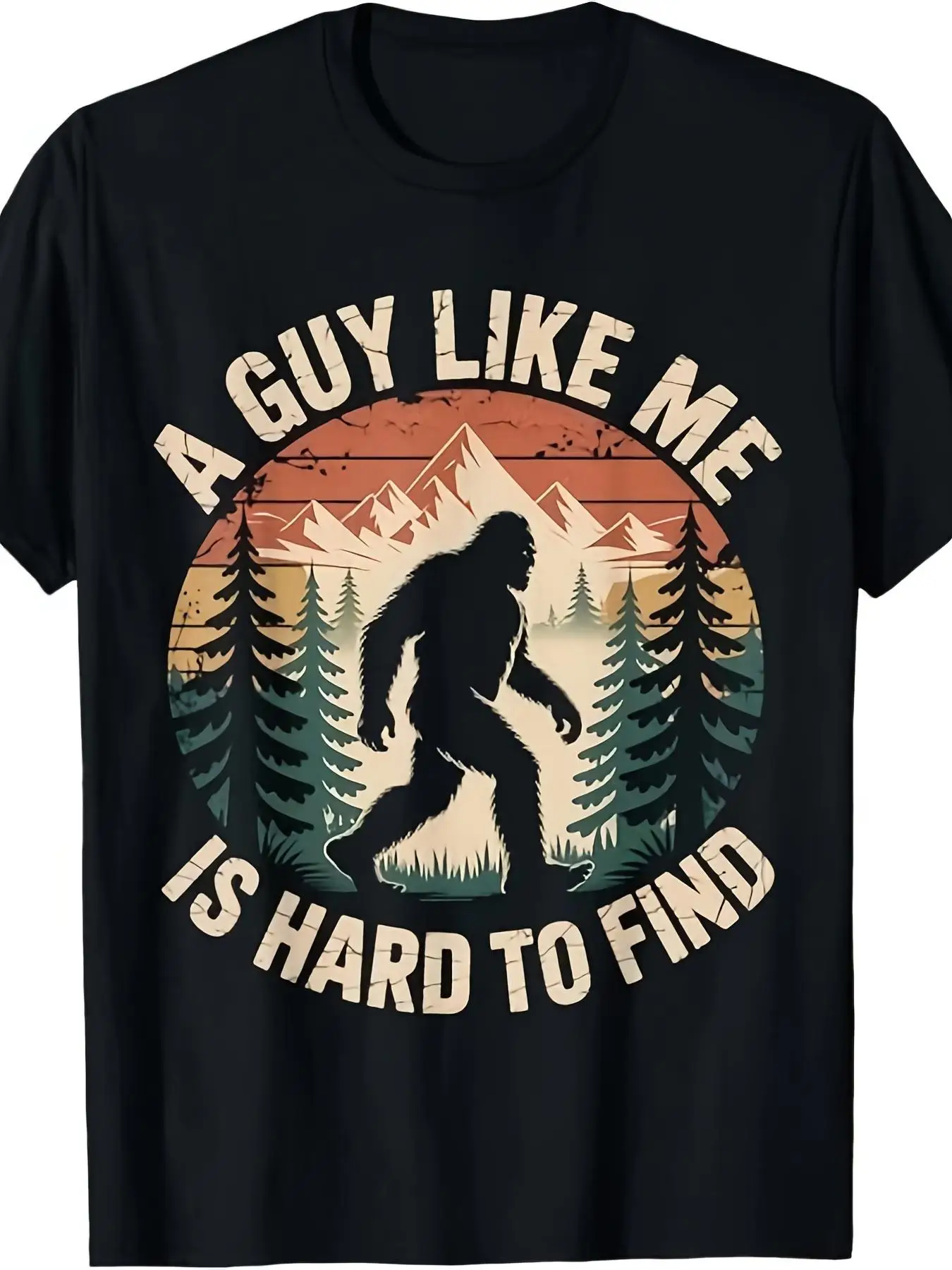Men's Retro Chinese Text T-Shirt - 
