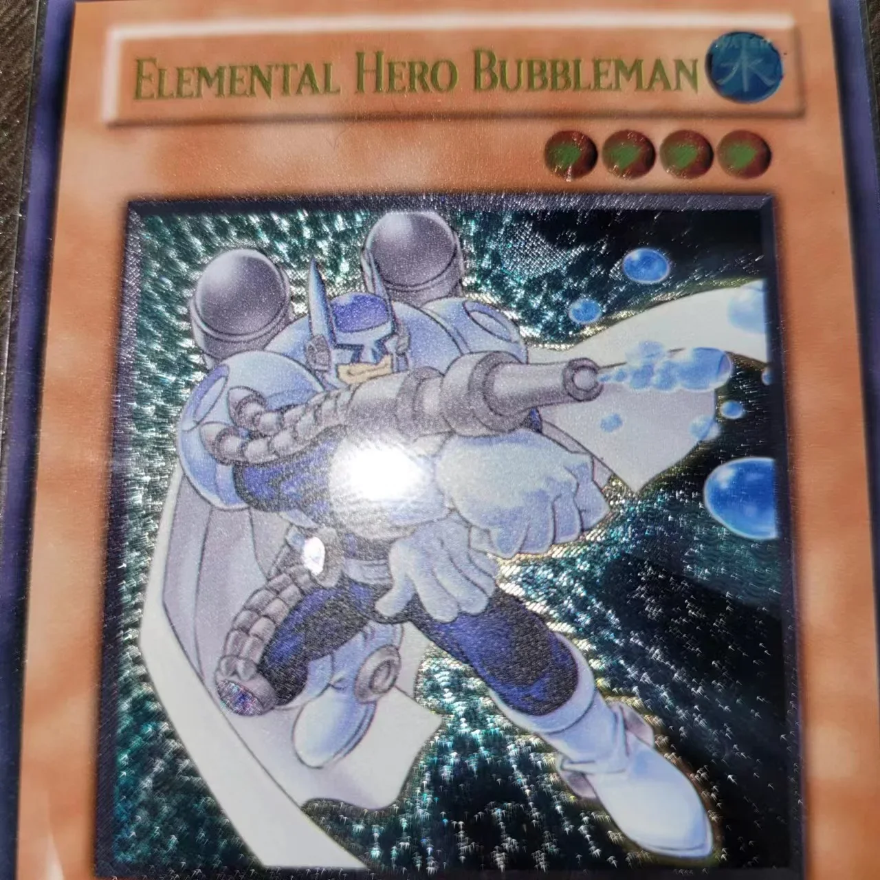 Yu Gi Oh Ultimate Rare CRV-JP014/Elemental HERO Bubbleman Children\'s Gift Collection Card Toy (Not original)