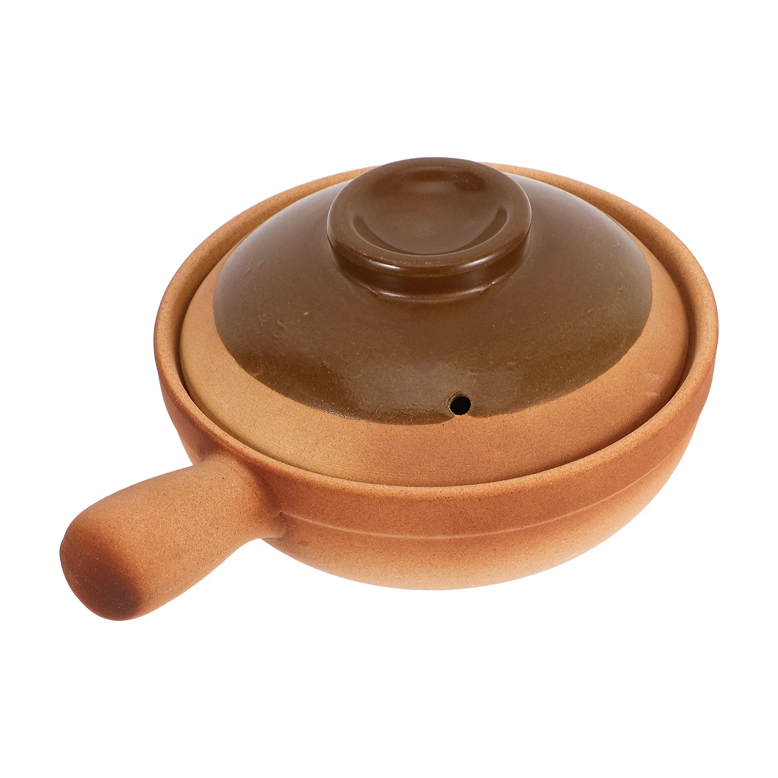 وعاء الطبخ الطيني السيراميك 850 مللي التصميم التقليدي مقبض واحد حساء الأرز عصيدة إناء عميق أدوات المطبخ مقاومة للحرارة #6