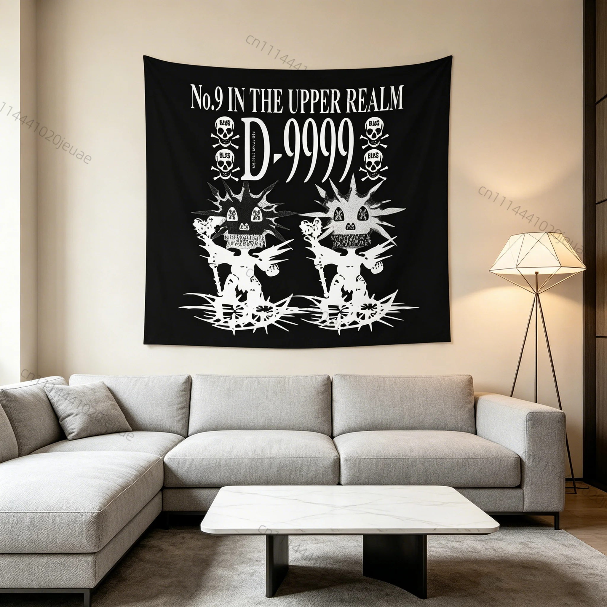 Funny Tapestry Drain Gang No.9 IN THE UPPER REALM Wall Tapestries Headboard Aesthetic Room Decoration Background Cloth Art Decor