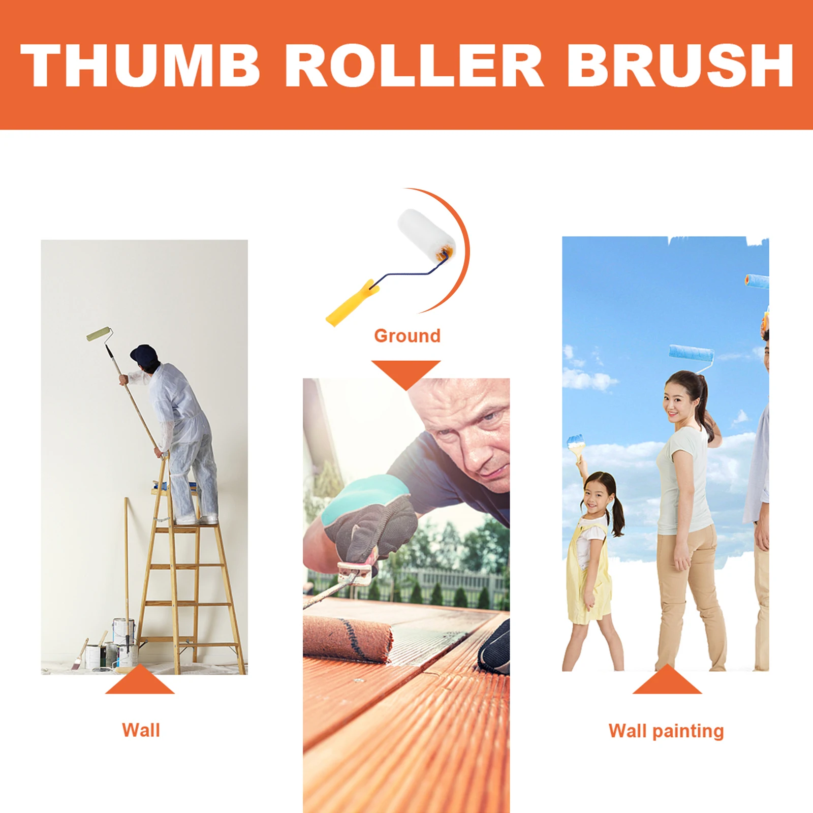 

2pcs For Painting Walls Durable Multi-Function Paint Roller Paint Roller Tool Multi-Function Wall Painting Applicator