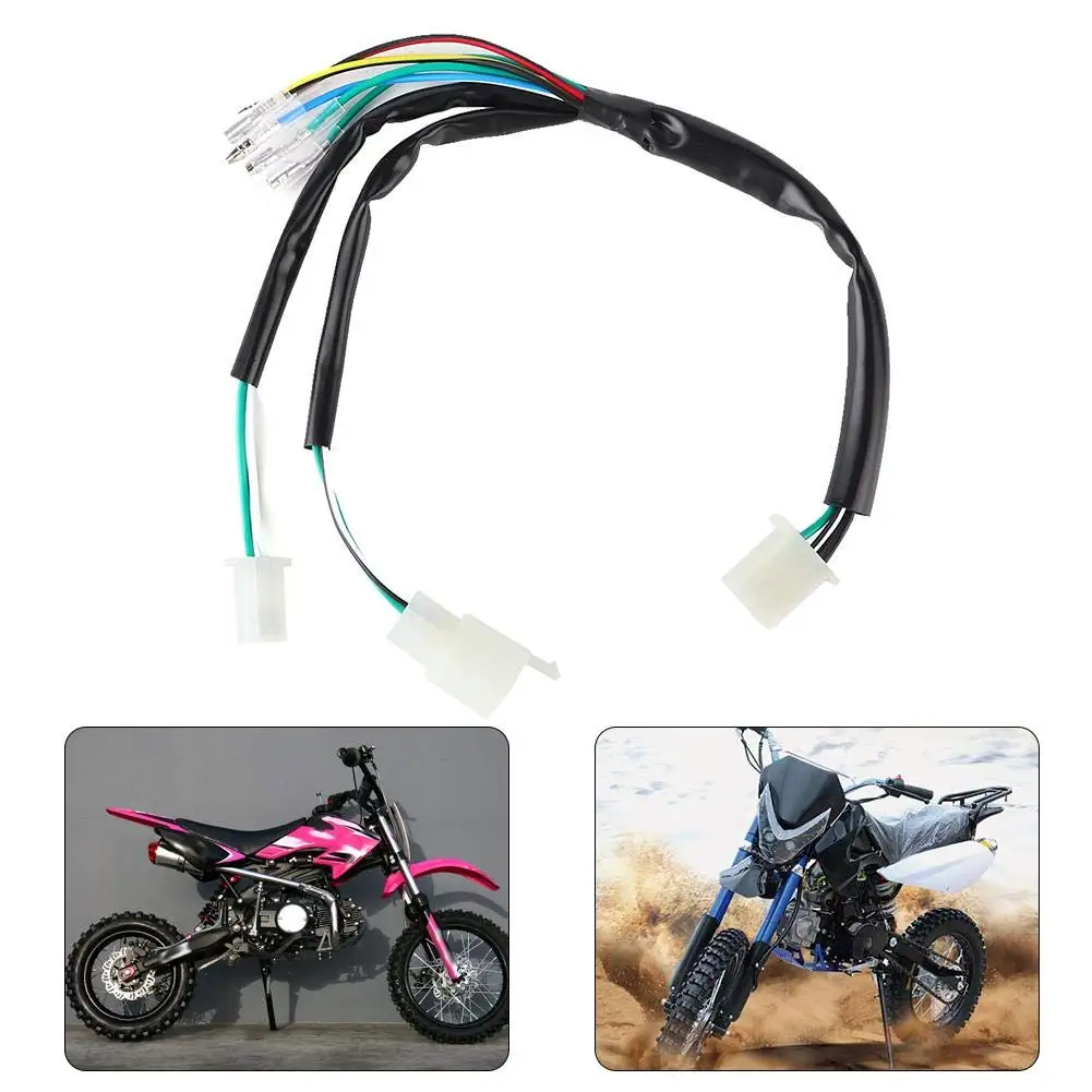 Acouto Ignition Wire Replacement,Ignition Wire Wiring Harness Looms Fit for PRO 50cc 110cc 125cc 140cc 150cc Pit Bike image 5