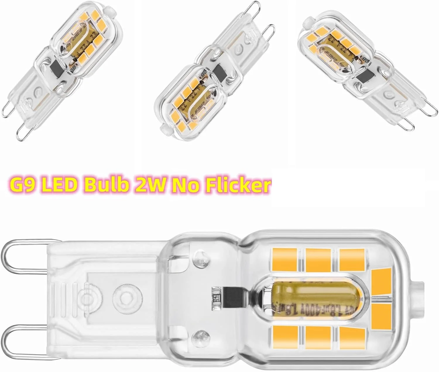 Imagem -05 - Iwhd 10 Pcs 2w 100150lm g9 Lâmpada Led g9 220v 16xsmd3528 Lâmpada Led g9 220v Branco Quente Branco 110v220v