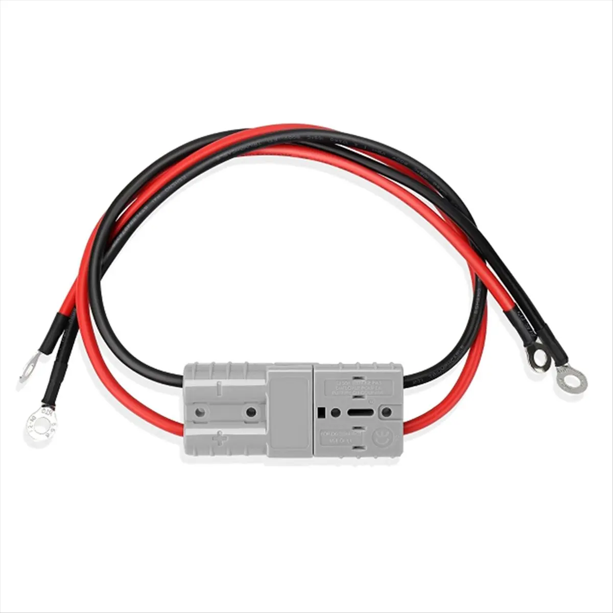 A50U 2Pcs Electric Forklift Charging Plug Cable with O Ring Battery Connect Quick Connector 50A 8Awg Connector Line