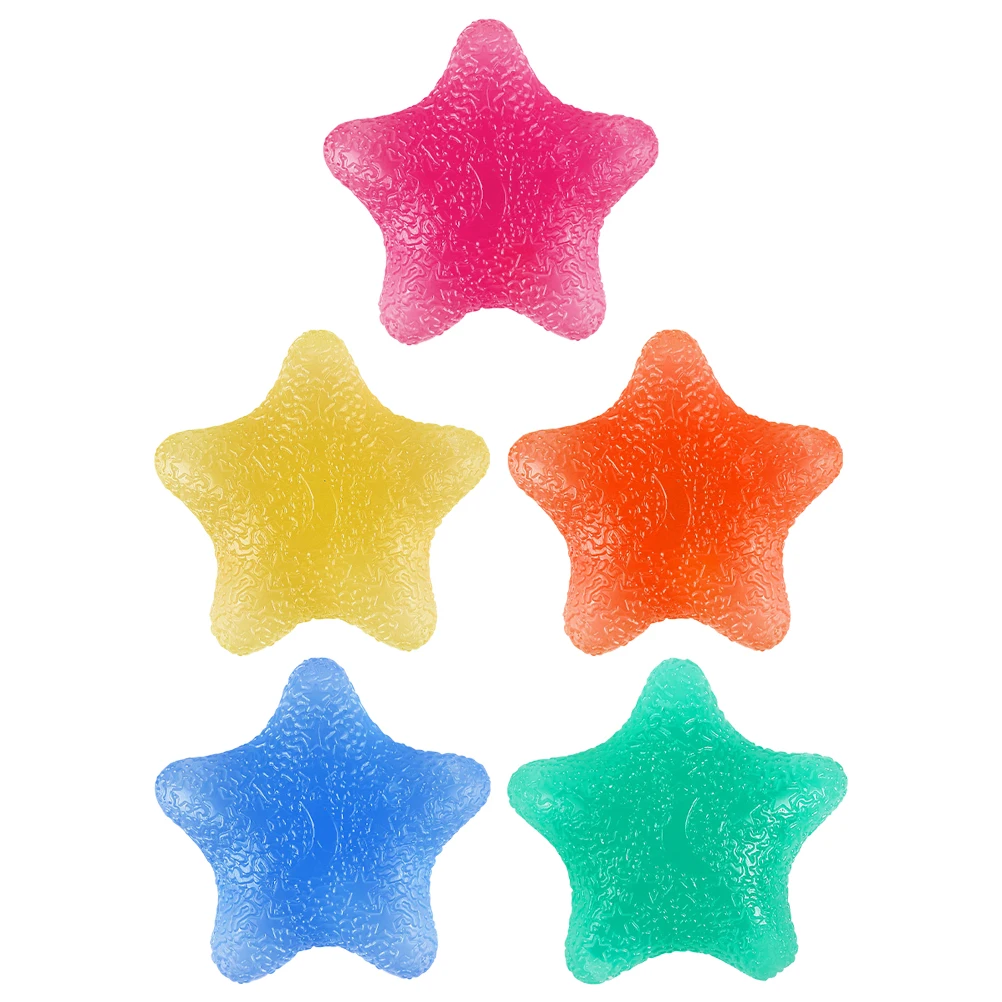 

5 Pcs Five pointed Balls for H Strengthening Portable Mini Squeeze Toy Lightweight Soft Massage Therapy