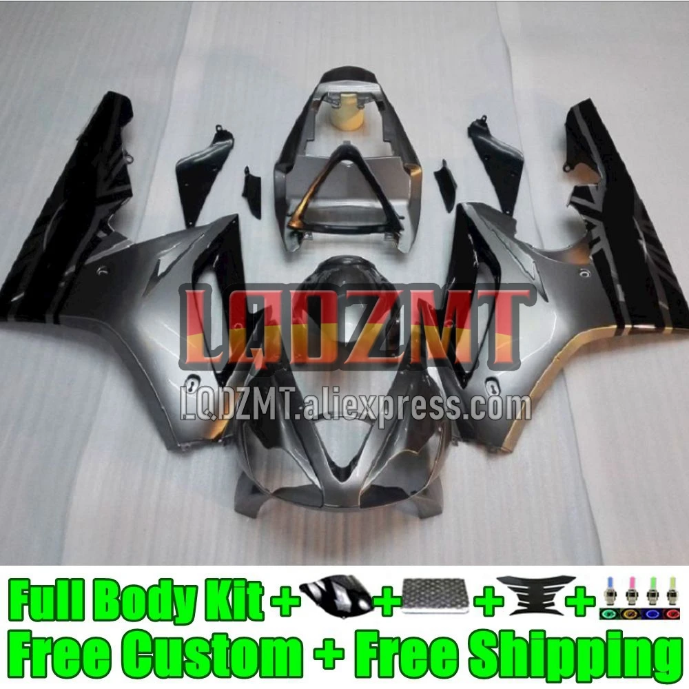 Silvery Black OEM Fairing For Triumph Daytona 675 R 675R 2009 2010 2011 2012 22No.0 Daytona675 09 10 11 12 Injection mold Bodys