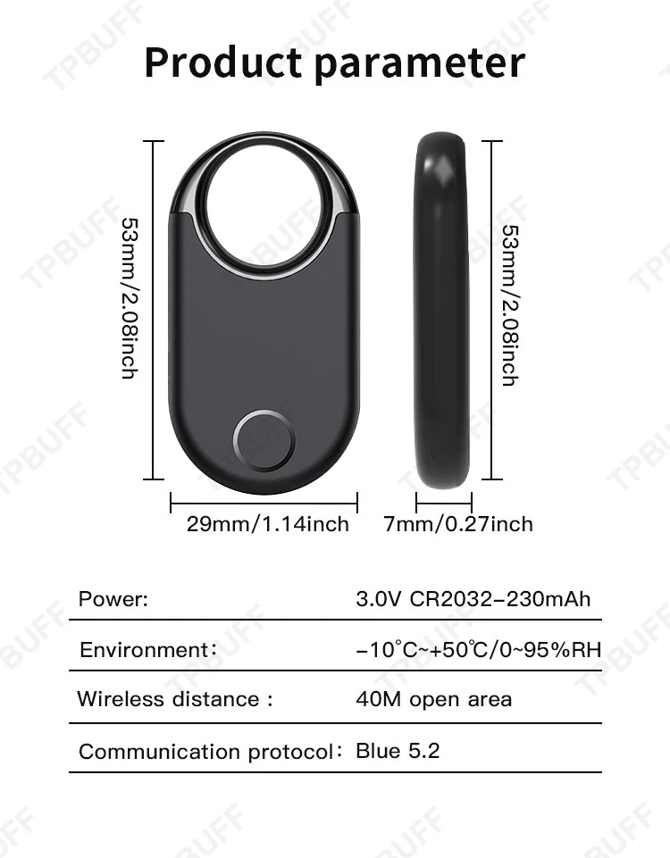 Google Find My GPS-Tracker Android Anti-Verlust-Ortungsgerät GPS-Lokalisierungs-Detektor Smart Tag 2 Gehäuse Sicherheitsschutz Positionierung – Detail 4