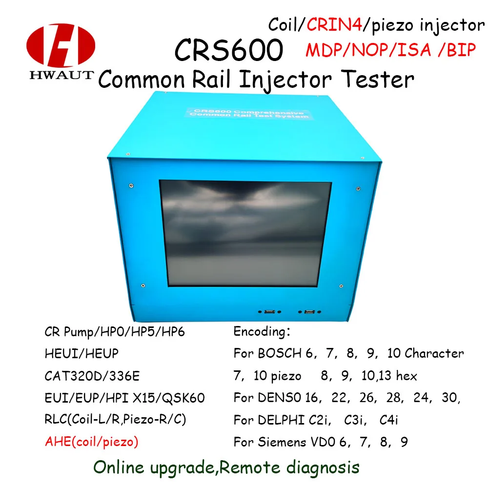 Hwaut CRS600 Common Rail Injector Pump Control System Simulator Tester for · DENSO DELPHI CAT Software