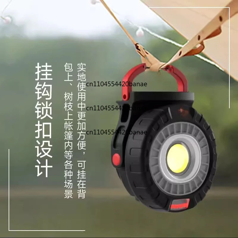 Outdoor lighting camping light flood  cob camping light led lighting rechargeable camp light tent