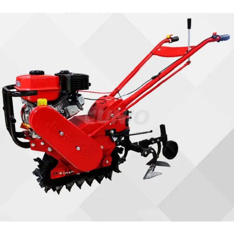 Aratrozzatrice agricola multifunzionale a doppio scopo con micro coltivatore a cingoli per acqua e scavo a doppio scopo