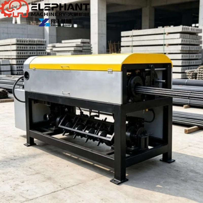 Rebar Straightening And Cutting Machine, Stable Heavy-Duty Steel Bar Straightener Cutter For Urban Subway Project