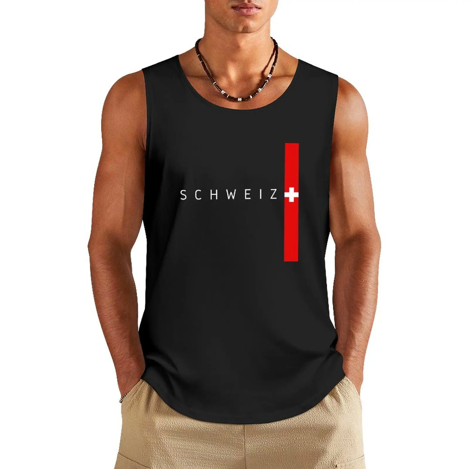 Switzerland flag Tank Top t-shirt for men T-shirts men