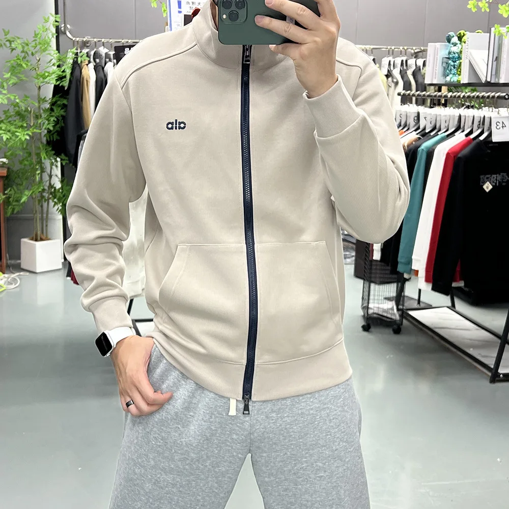 سترة صوفية رجالية رياضية مستوحاة من الاتجاه الأوروبي ملابس الشارع الشهير ماركة مطرزة بحروف فضفاضة ملابس خارجية للزوجين ملابس علوية