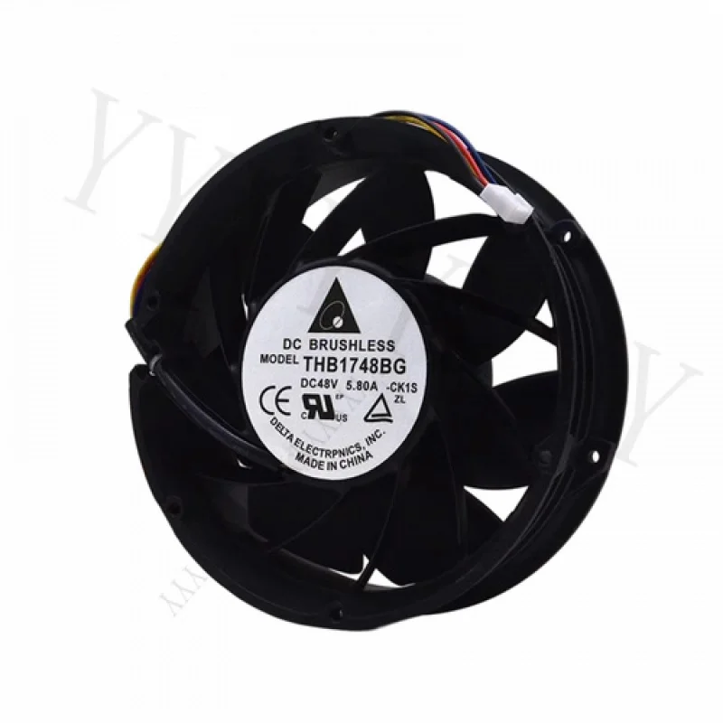 Y+Delta THB1748BG-CK1S DC48V 5.8A 17251 17CM 4-Wire Cooling Fan