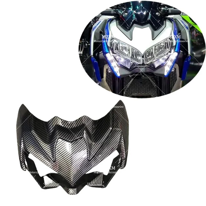 

Carbon fiber coating Front Upper Nose Headlight Fairing Cowls Cover Set Fit For KAWASAKI Z 900 ZR900 Z900 2020 2021 2022 2023