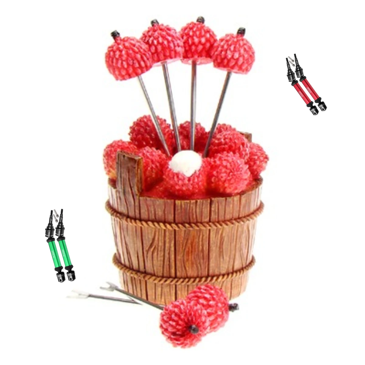 

GPM Rear Driveshaft Assembly & 6mm Axle TRAXXAS 1/10 Ford F-150 Raptor R-101076-4 Jato