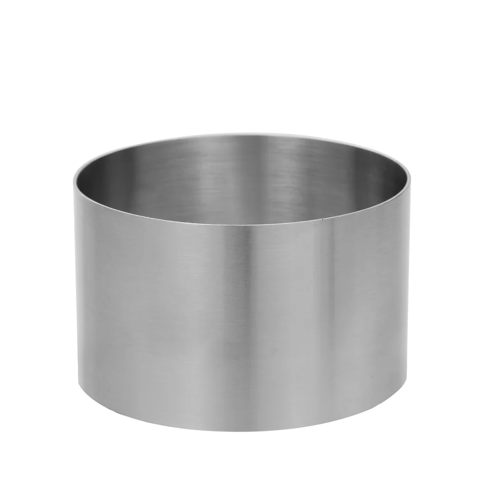 1Pc Mini Round Mousse Ring Diameter 5/6/8CM Silver Stainless Steel Bakeware Cake Mold New Decorating Mould DIY Pastry Tool