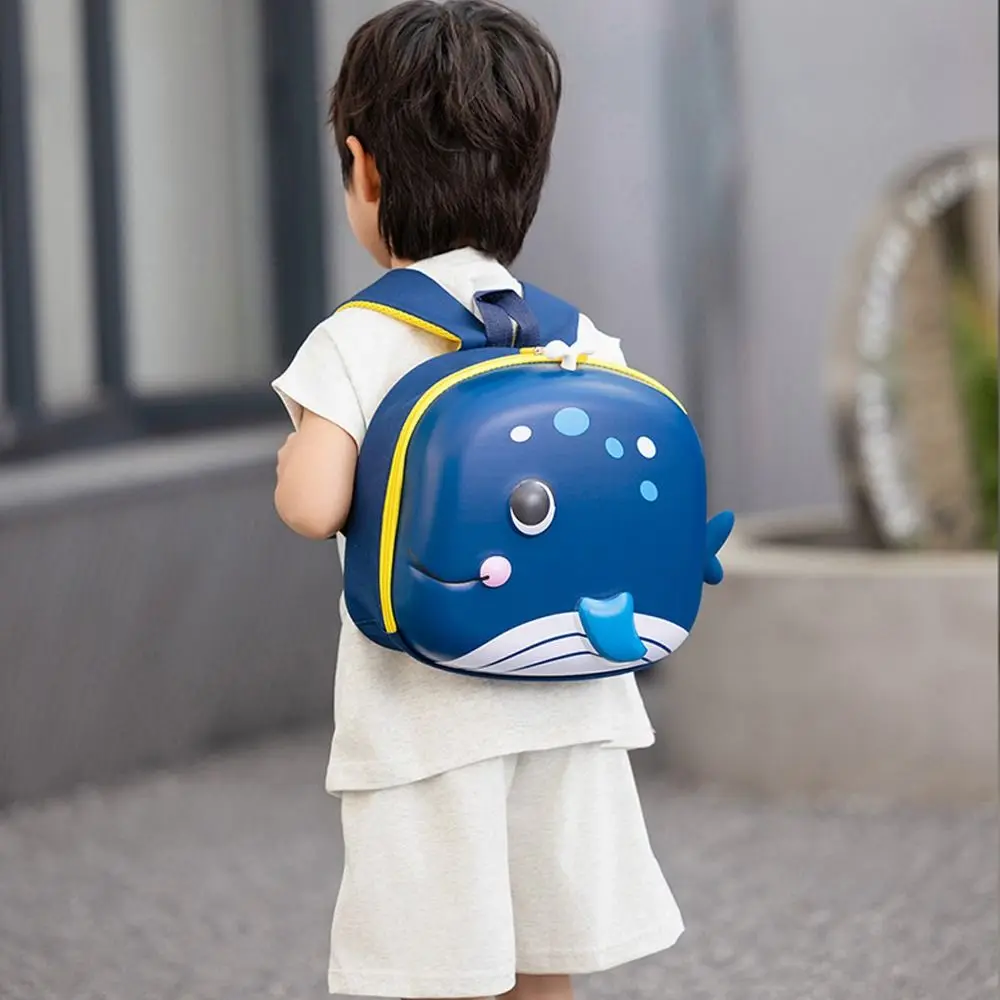 Fashion EVA Eggshell Backpack Cute Cartoon Portable Shoulder Bags Large Capacity Whale Baby Students Bag for Kids