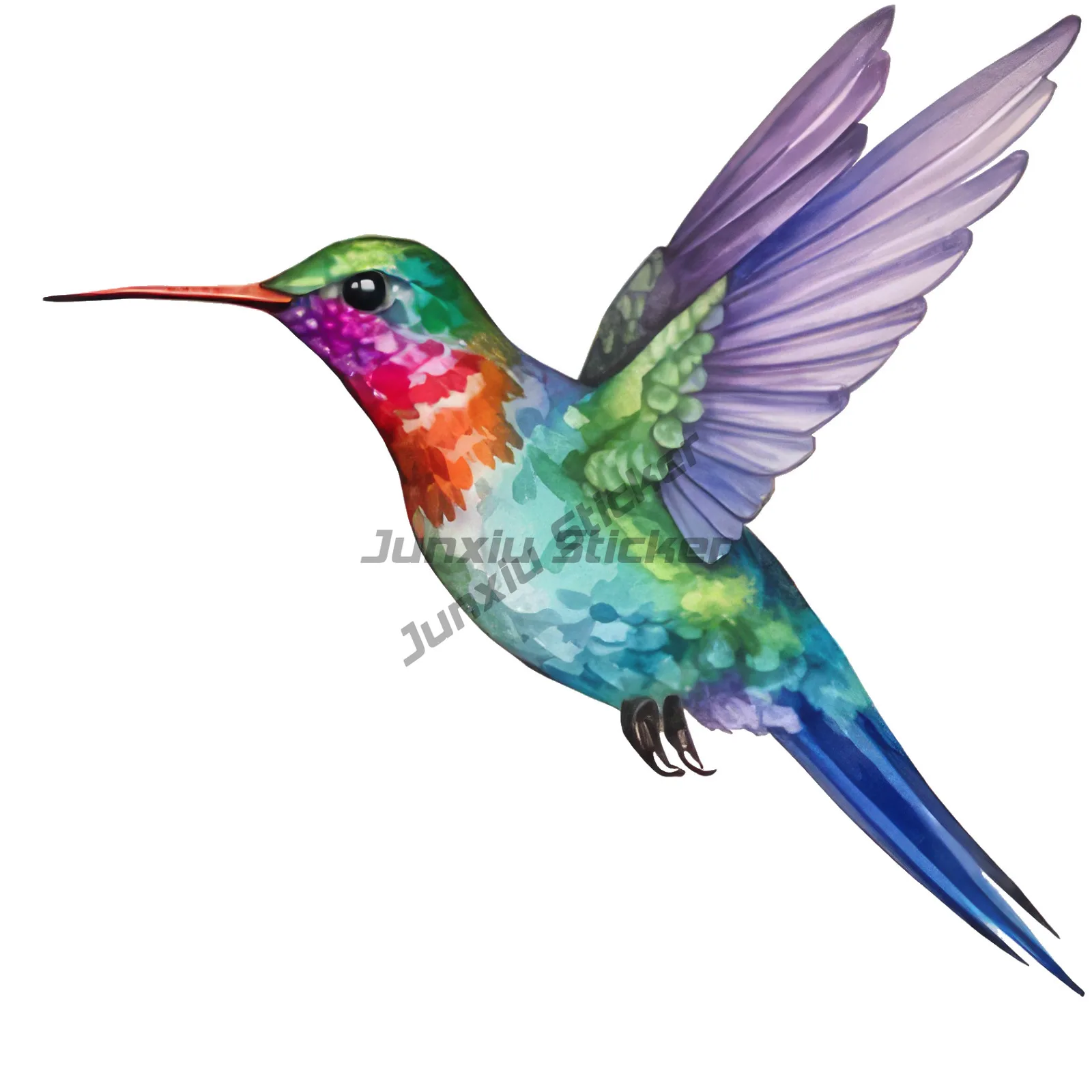 Beautifu Hummingbird Vinyl Self-adhesive Sticker Helmet Car Laptop Water Bottle Phone Waterproof Decal