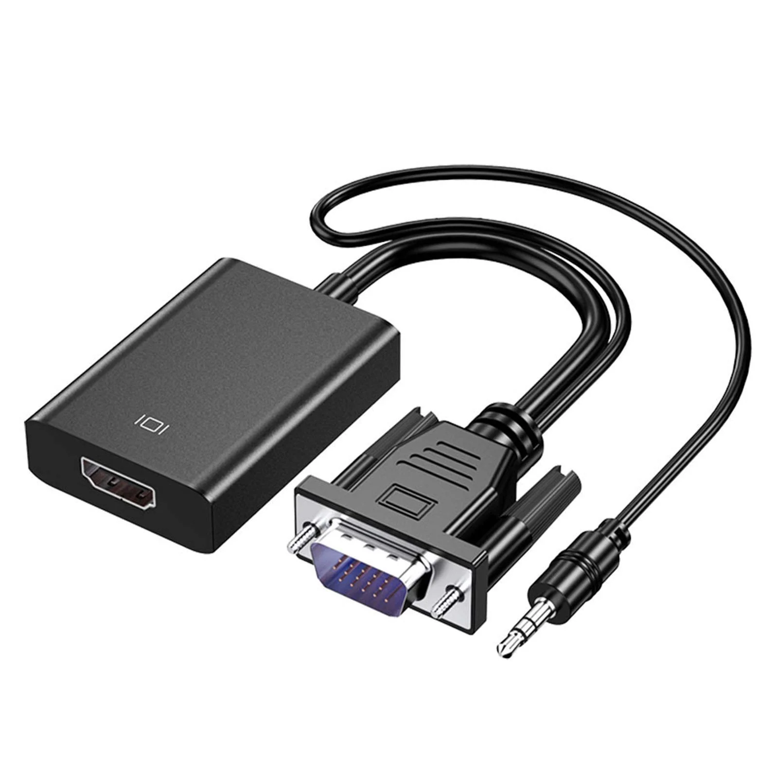 

VGA to HDTV Converter: VGA Male to HDTV Female Audio High-Definition Cable for Desktop Computer Host and Monitor