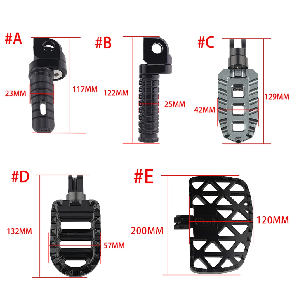 Fit CBR250RR 2017-2021 For CBR150R CB1000R CBR650R CB650R CB300R CB250R CB125R 2018-2022 Rotating Front Footpegs Foot Pegs