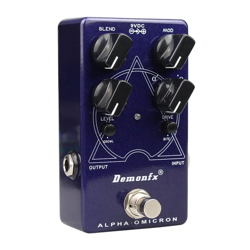 Imagen 2 del producto NUEVO efecto bajo Demonfx Alpha Omicron con motor de doble distorsión basado en el pedal de distorsión Darkglass Alpha Omicron