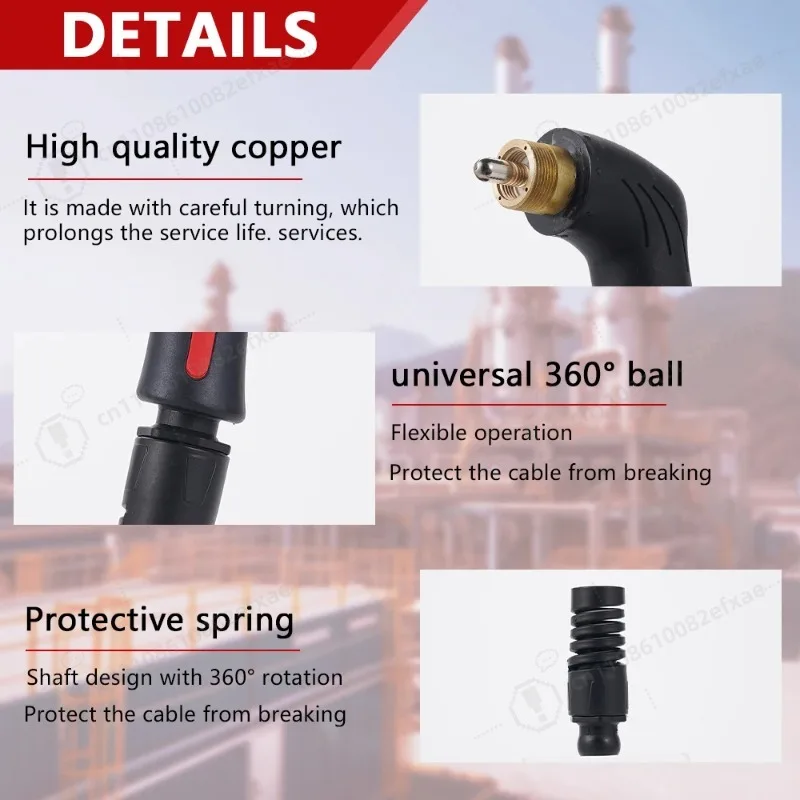 60A Plasma Cutting Torch AG60 SG55 Handheld Plasma Cutter Gun with Pilot Arc Air Cooled for Metal Cutting Welder Parts view 5