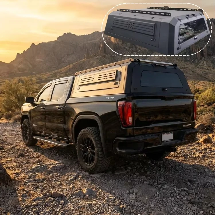 Waterproof Anti Rusted Treatment 4x4 Pickup Hardtop Canopy for Ford F150 Jeep Toyota Tacoma Hilux Ram 1500 Aluminum Truck Canopy
