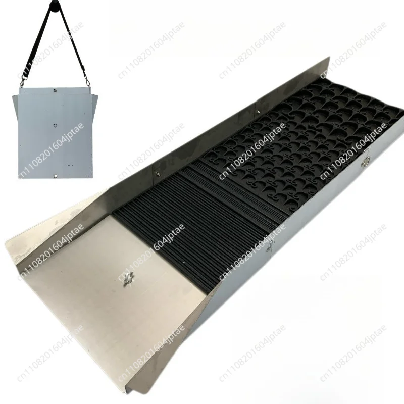 Three-fold gold panning chute rubber gold washing pad small professional equipment tools manual portable