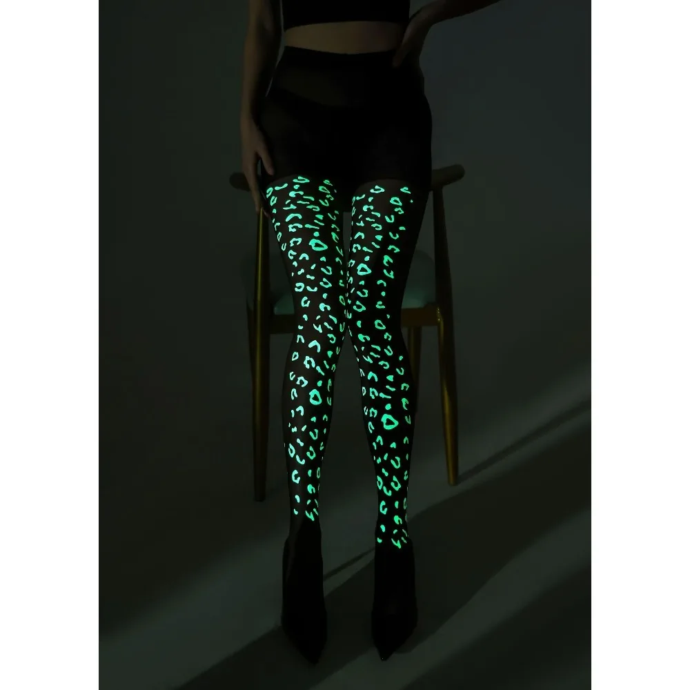 

Модные сетчатые светящиеся чулки, крутые светящиеся светоотражающие колготки, клубные сексуальные ажурные чулки