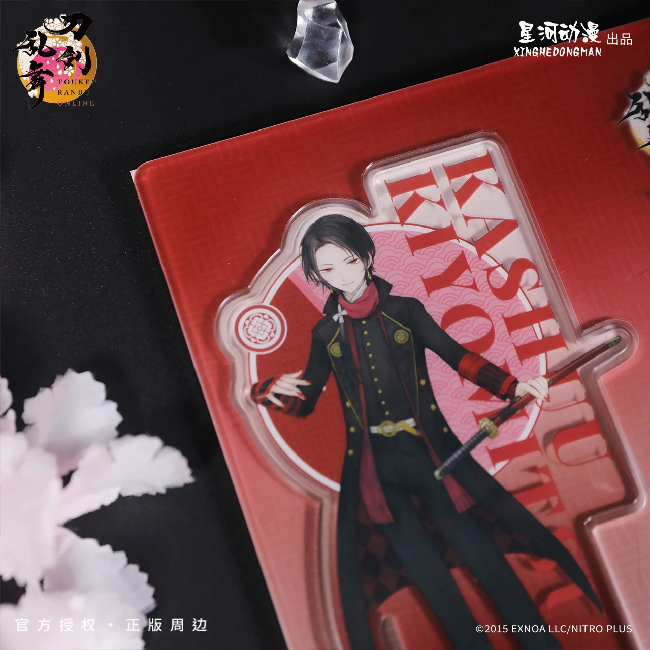 Touken Ranbu Mikazuki Mitsutada Kiyomitsu Tsurumaru Chine Autorisation officielle Série de peinture quotidienne Signalisation debout en acrylique