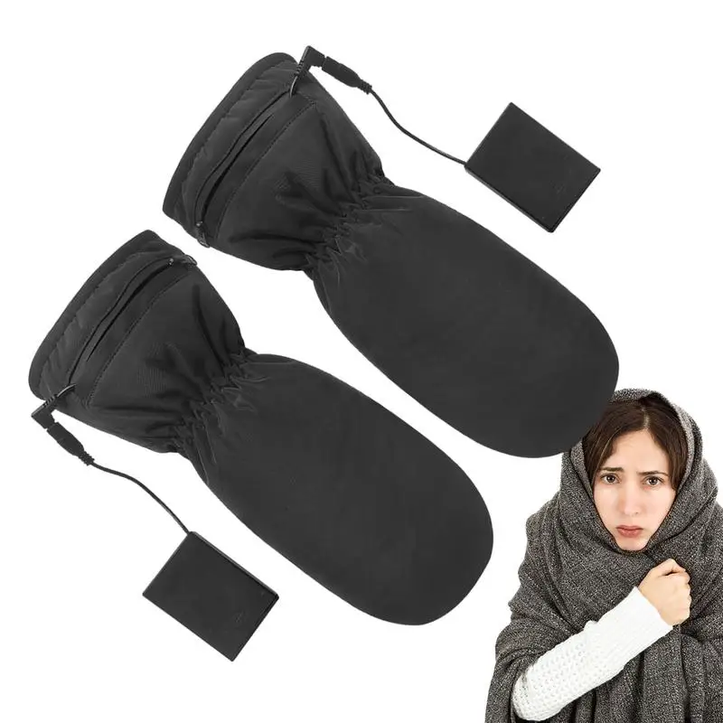 Gants chauffants électriques rechargeables pour hommes et femmes, gants de travail confortables, gants thermiques pour temps froid