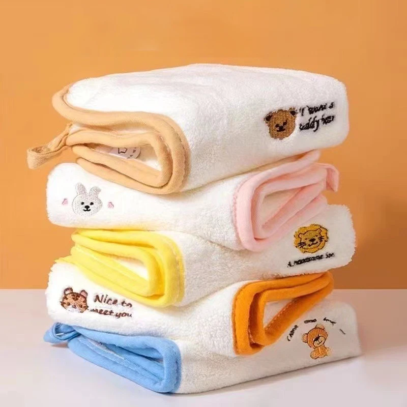 Baby Family Rubbing Face Towels, Newborn, Wash Face, Super Soft Small Cube Hand, Handle Baby Bath Mouth Water Towel