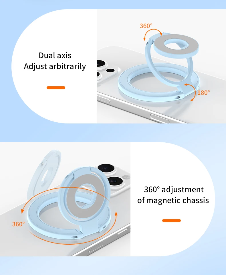 Für Magsafe Handy Griff Doppelseitige Magnetische Ring Telefon Halter Handys Ständer Telefon Zubehör Unterstützung Telefon Grip Tok – Detail 10