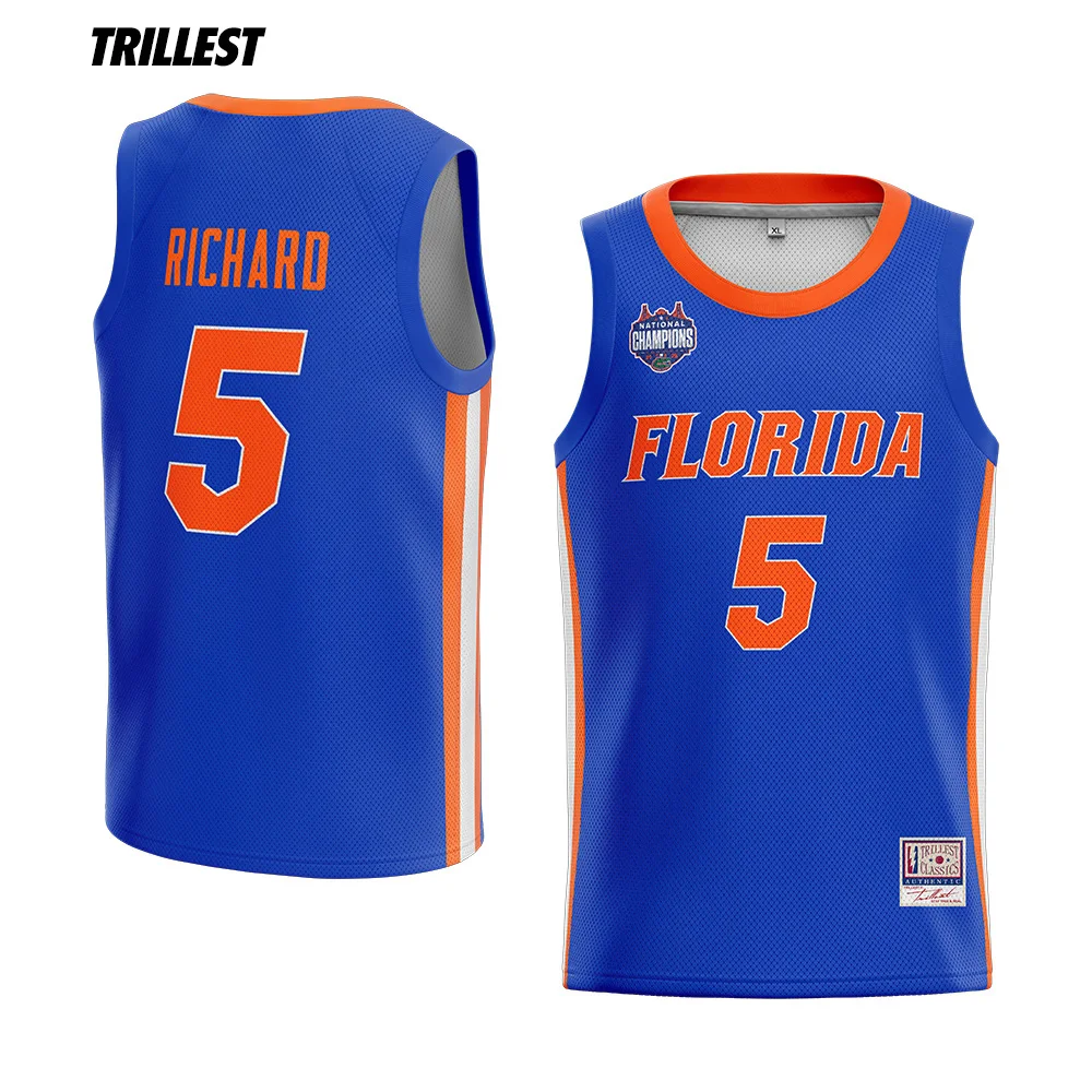 Trillest 2025 National Champions Walter Clayton Jr. Alex Condon Will Richard Royal Florida Men's Basketball Jerseys Customized